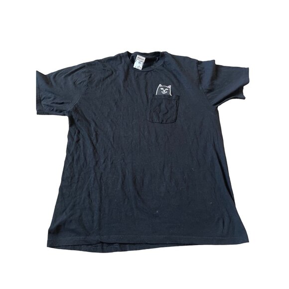 RIPNDIP Nermal S Thompson Pocket T-Shirt - Black Men's Unisex Size Large - Picture 2 of 7